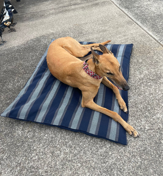 SALE! Blue stuff it cover only dog bed, washable fabric, recycled dog bed, kennel bed puppy mastiff Dane big larges