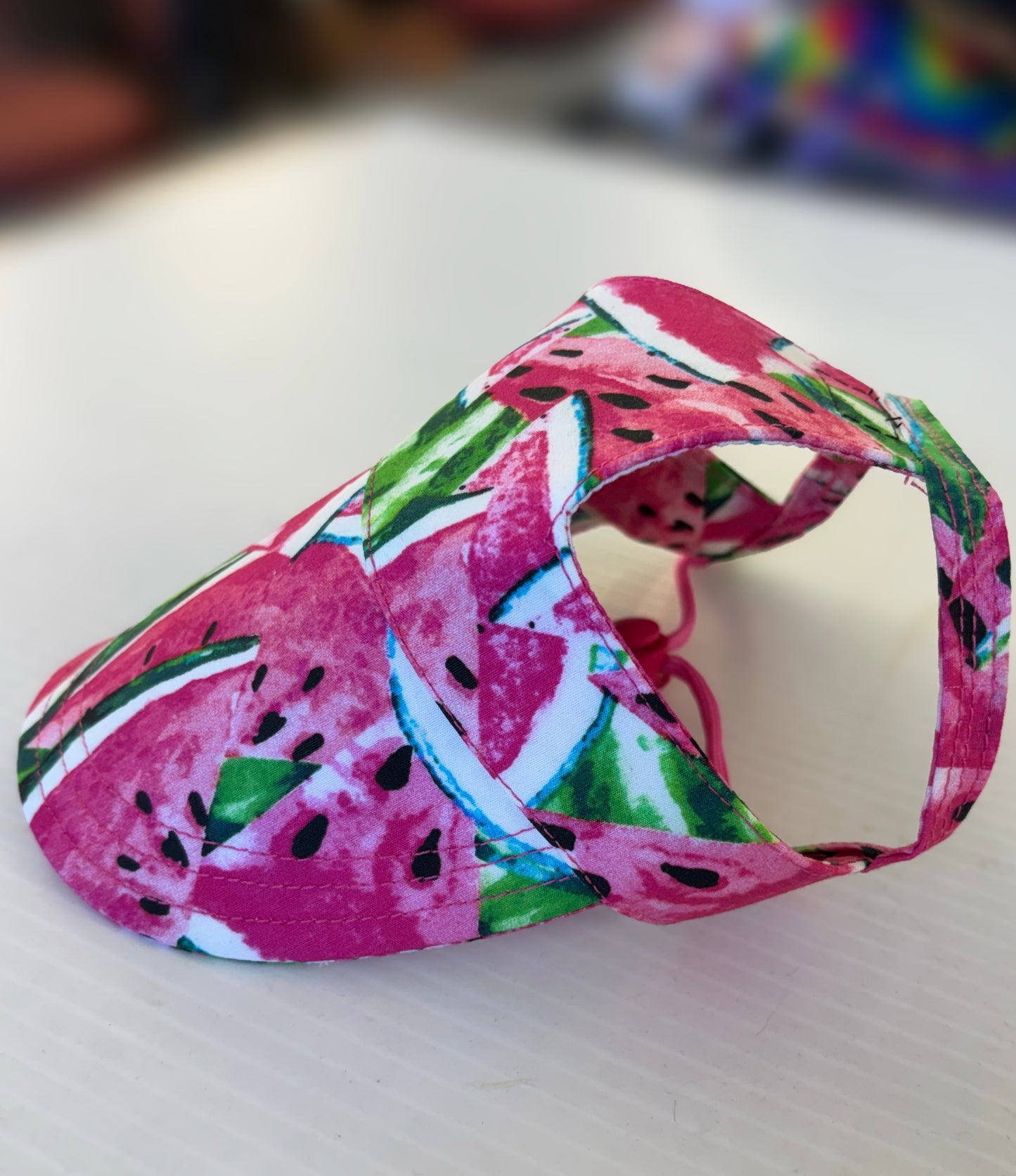 Wide Martingale greyhound collar sassy delicious watermelon cotton 50mm width super soft