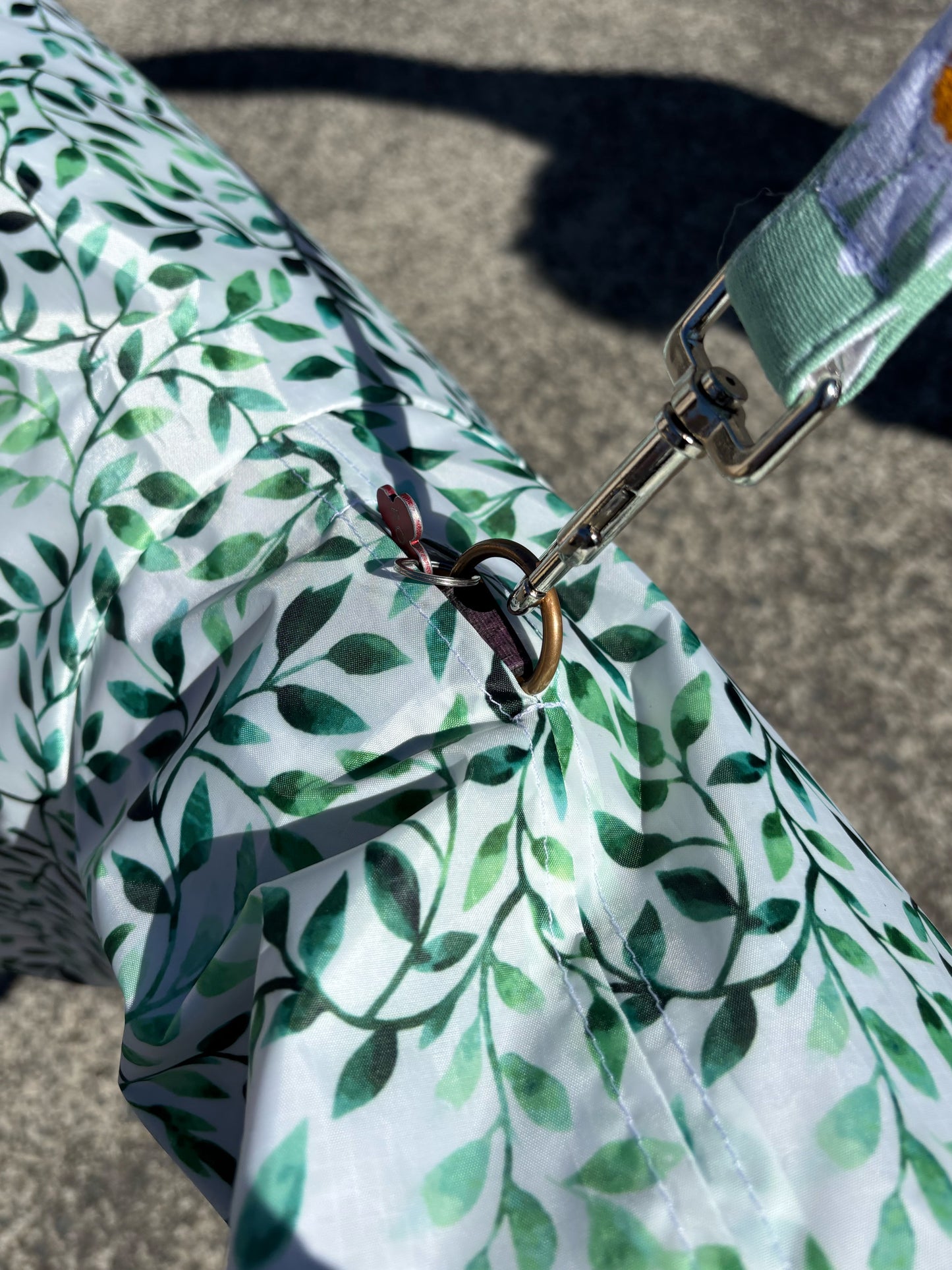 Green leaves Greyhound deluxe rainwear, washable ( now with leash hole)