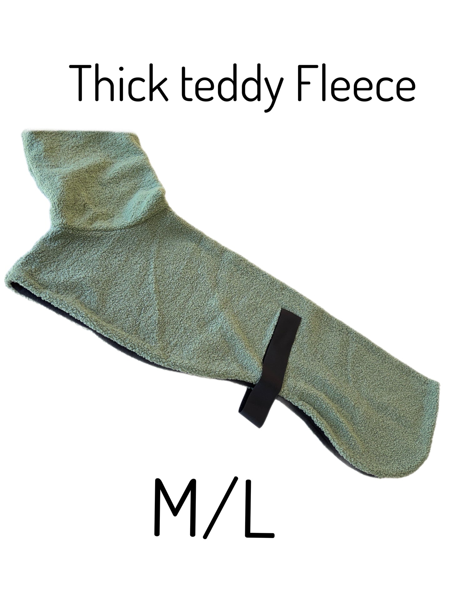No Waiting, Just Warmth. DELUXE style. Thick teddy fleece. Unisex Greyhound coats ready to go