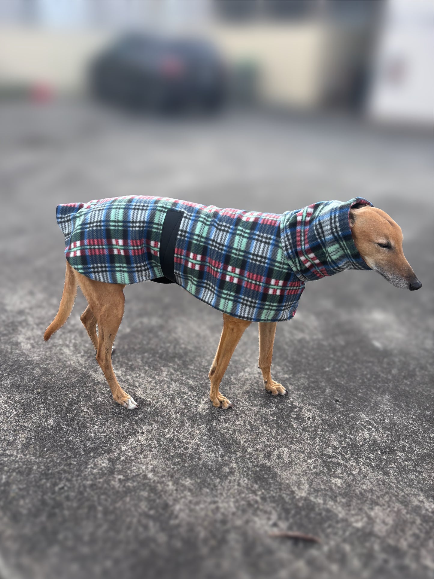 Classic tartan thick fleece coat deluxe style washable winter warmth, clearance