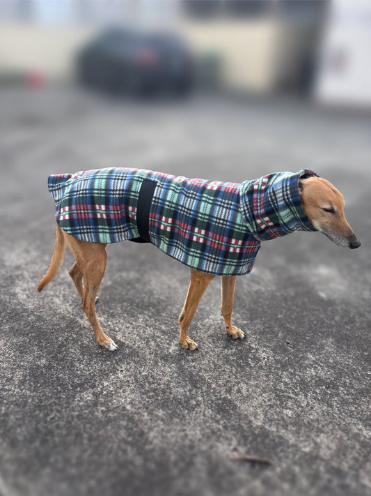 Classic tartan thick fleece coat deluxe style washable winter warmth, clearance