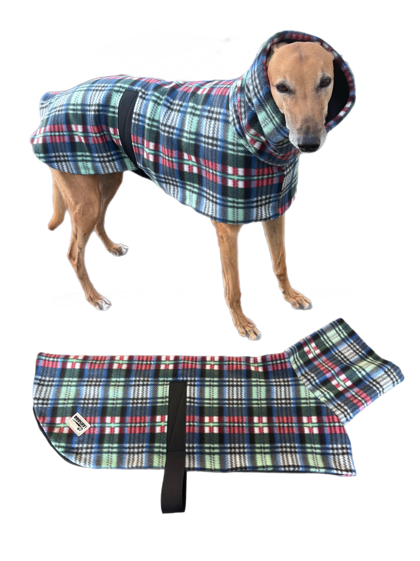 Classic tartan thick fleece coat deluxe style washable winter warmth, clearance