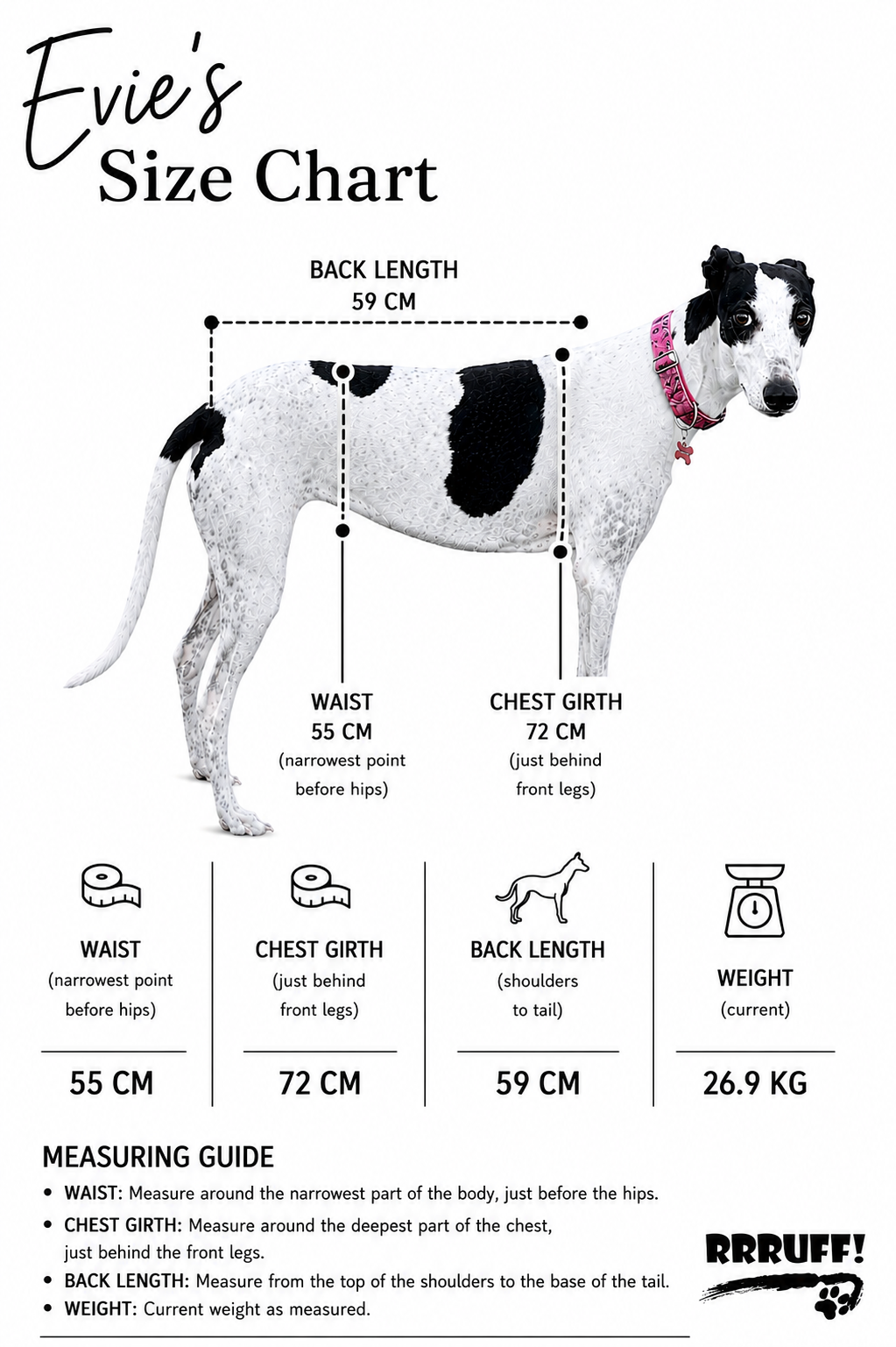 Double Dee harness for the long dogs, escape resistant design