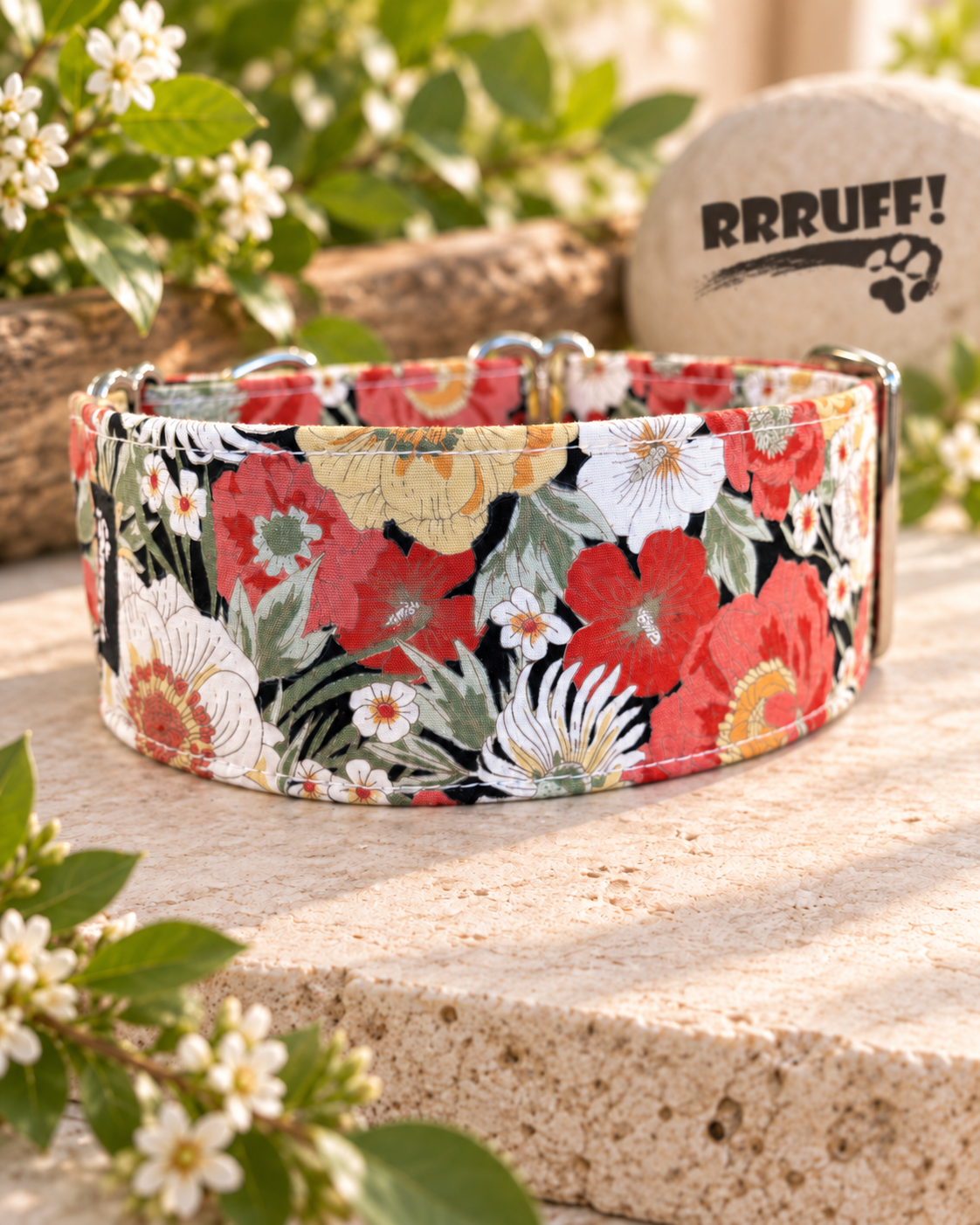 Vintage bloom cotton Martingale collar