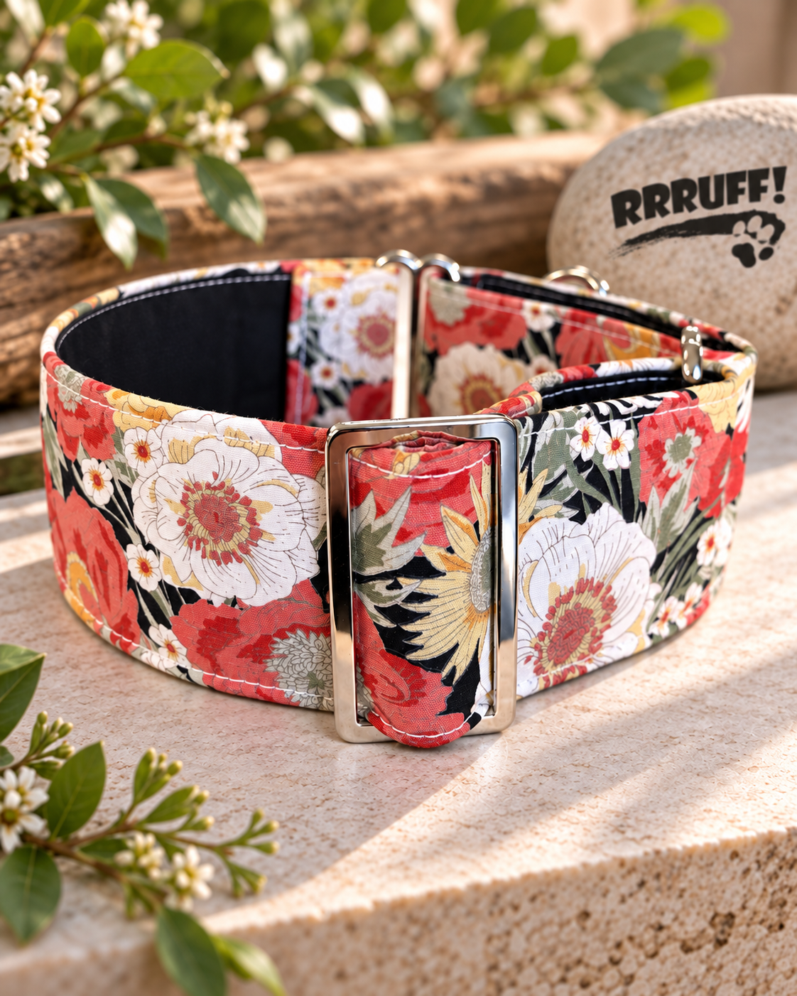 Vintage bloom cotton Martingale collar