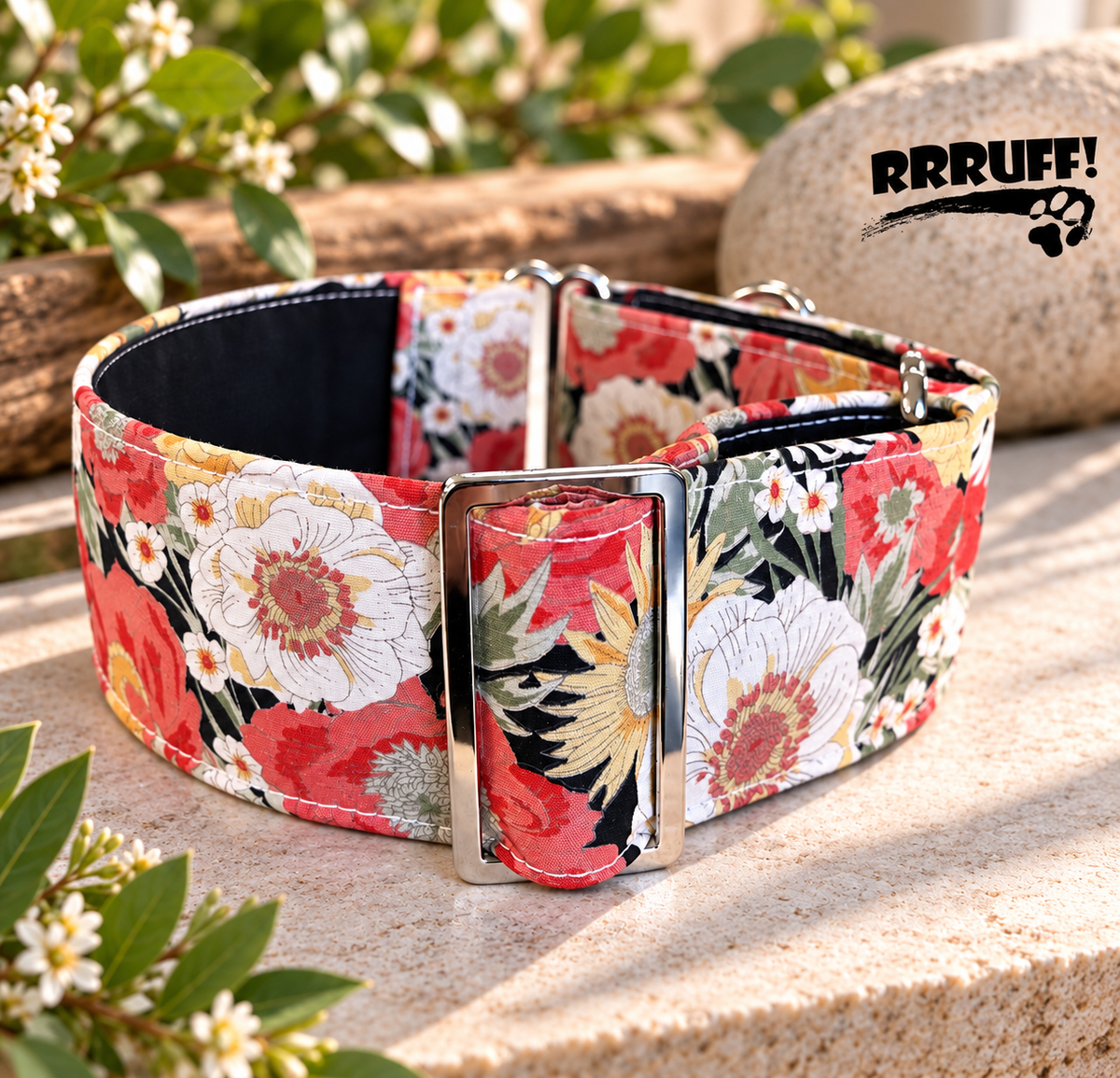 Vintage bloom cotton Martingale collar