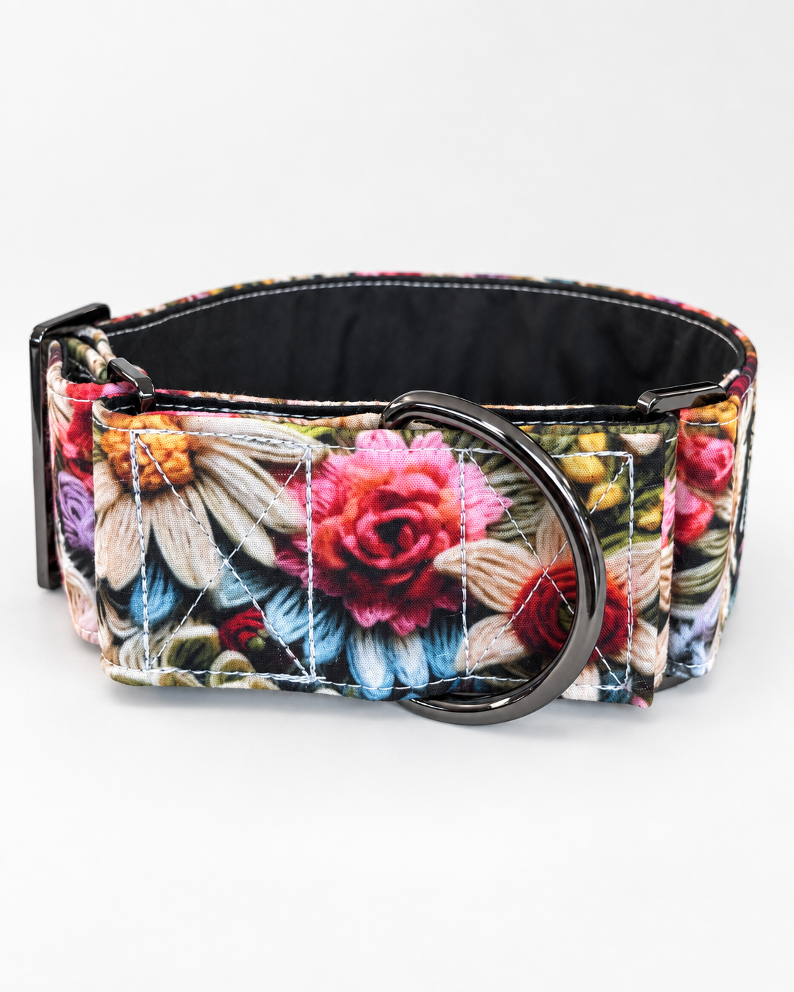Botanical heirloom vintage design greyhound martingale, super soft
