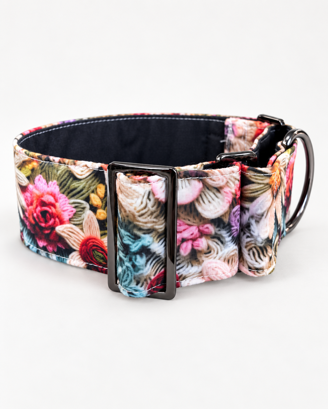 Botanical heirloom vintage design greyhound martingale, super soft