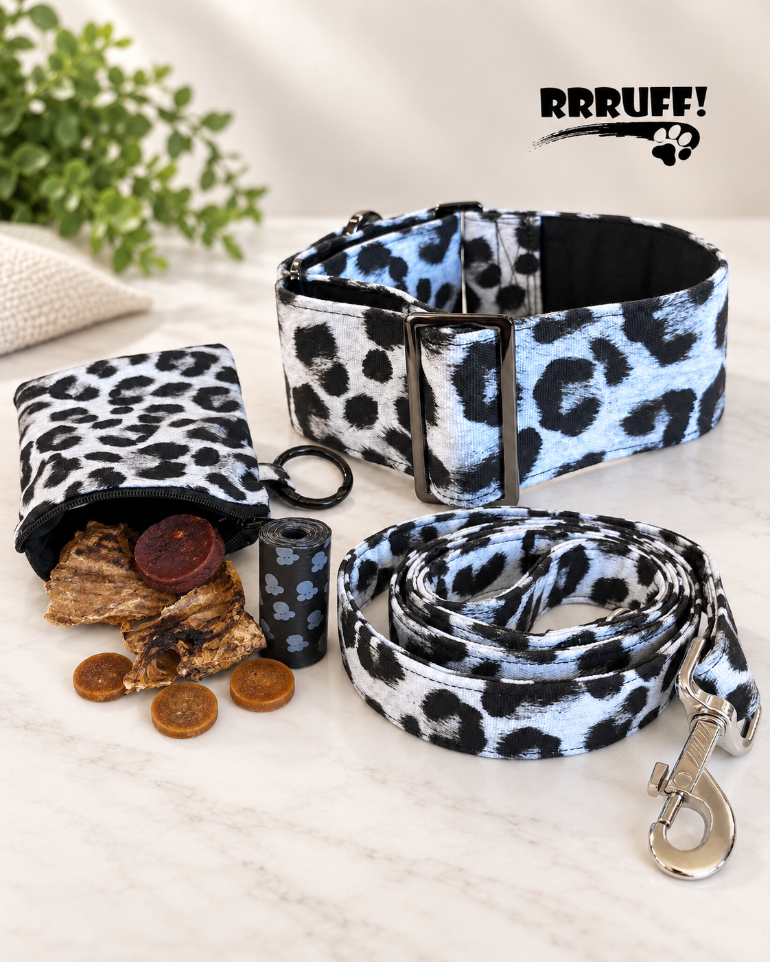Ice leopard cotton limited stock greyhound martingale