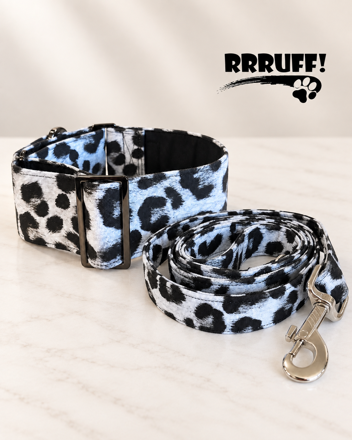 Ice leopard cotton limited stock greyhound martingale