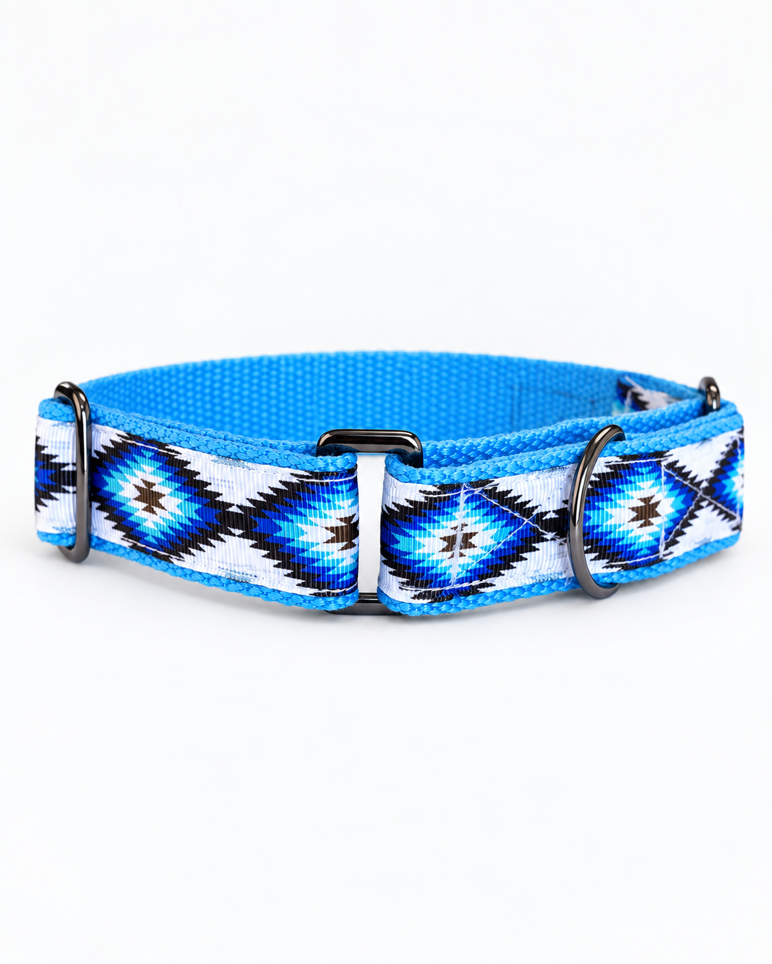 Desert Blue greyhound Martingale collar 25mm every day house collar