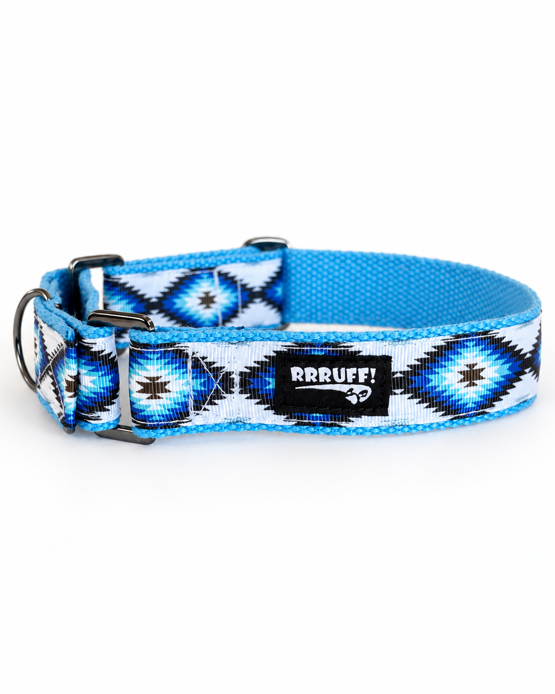 Desert Blue greyhound Martingale collar 25mm every day house collar