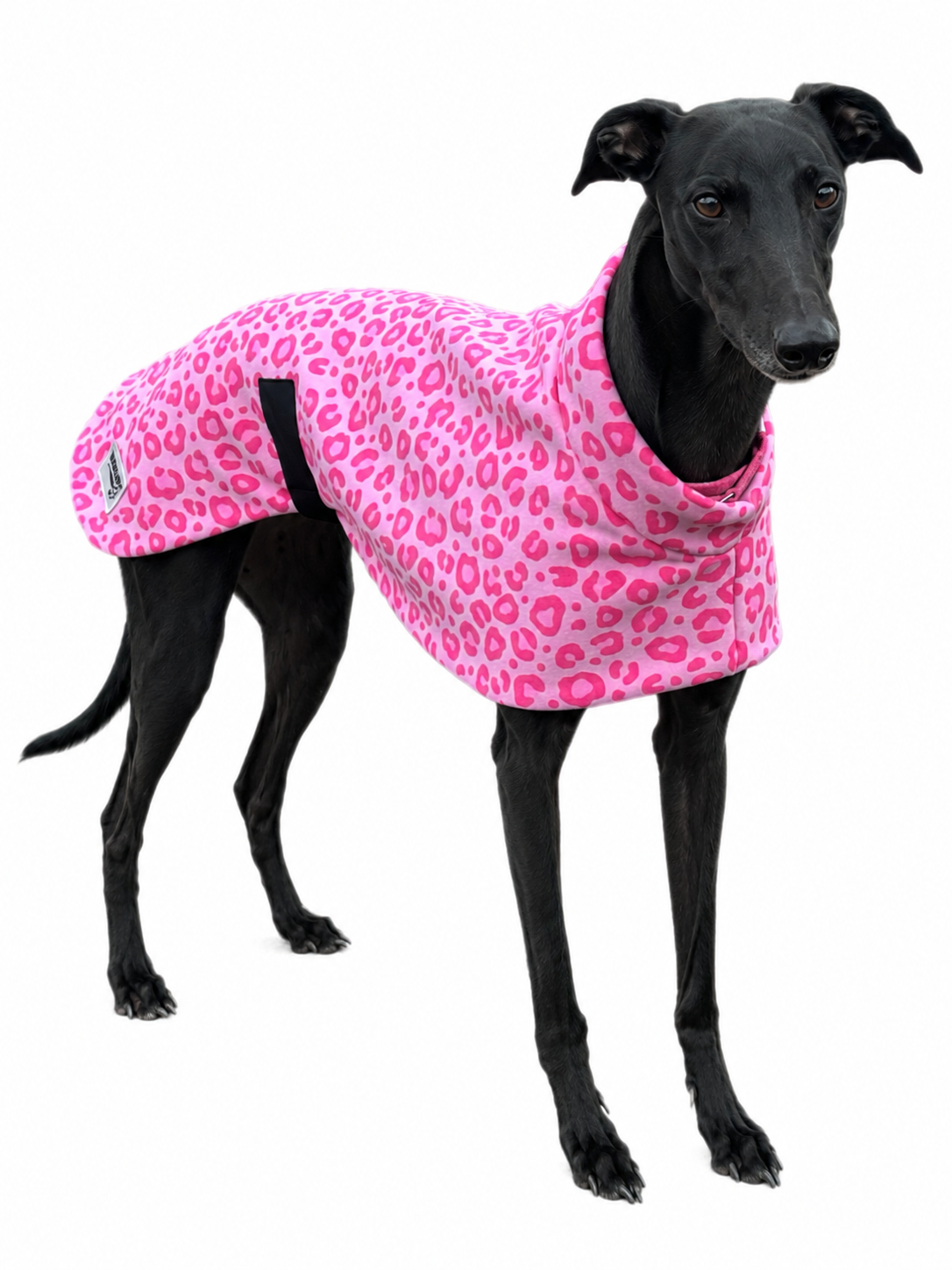 Pink leopard girly girl soft fleecy greyhound sport coat