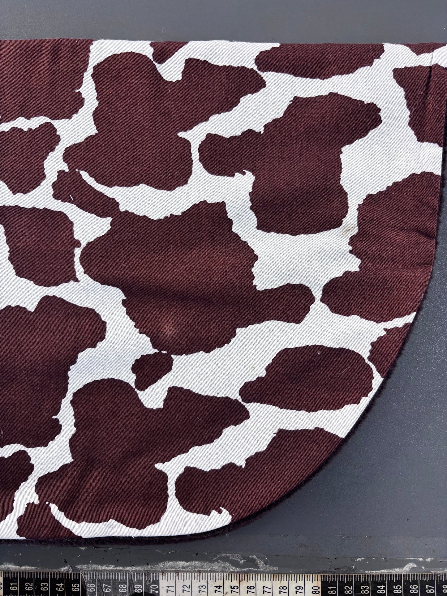 Shop soiled brown cow print cotton & fleece greyhound sports standard size clearance