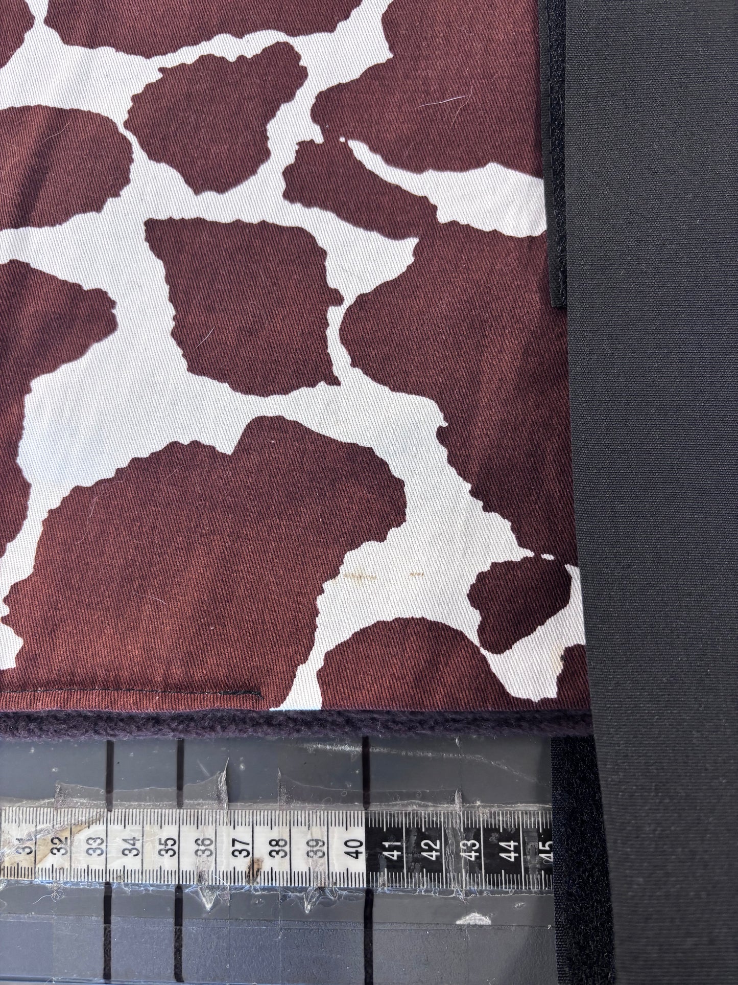 Shop soiled brown cow print cotton & fleece greyhound sports standard size clearance