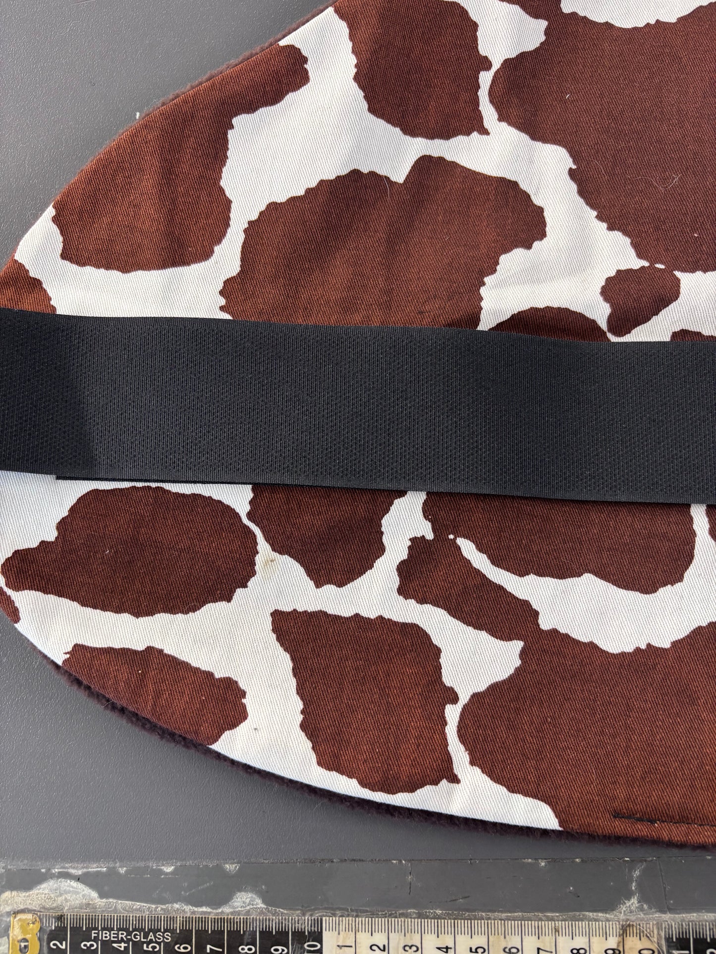 Shop soiled brown cow print cotton & fleece greyhound sports standard size clearance
