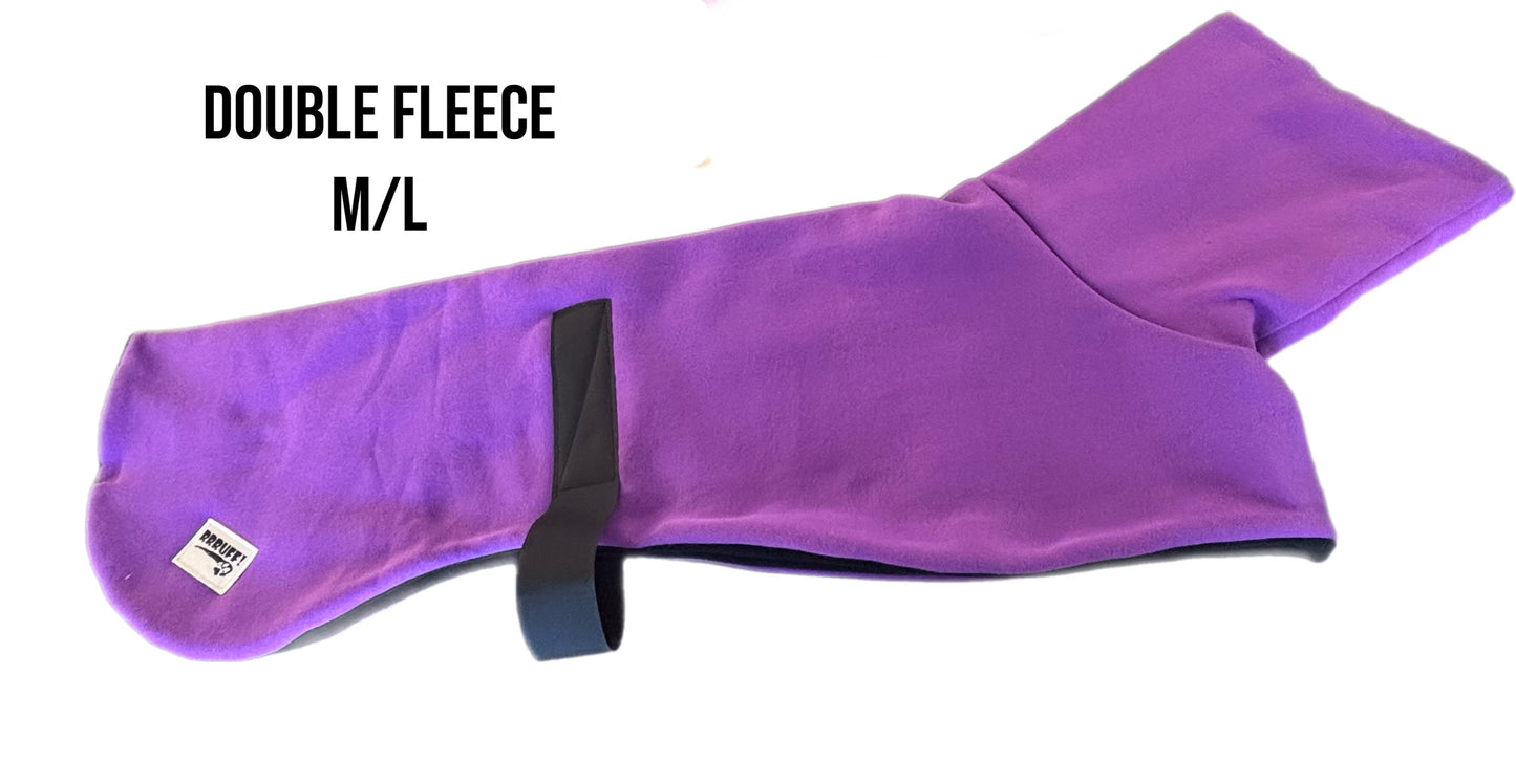 No Waiting, Just Warmth. DELUXE style. M/L size Unisex Greyhound coats ready to go