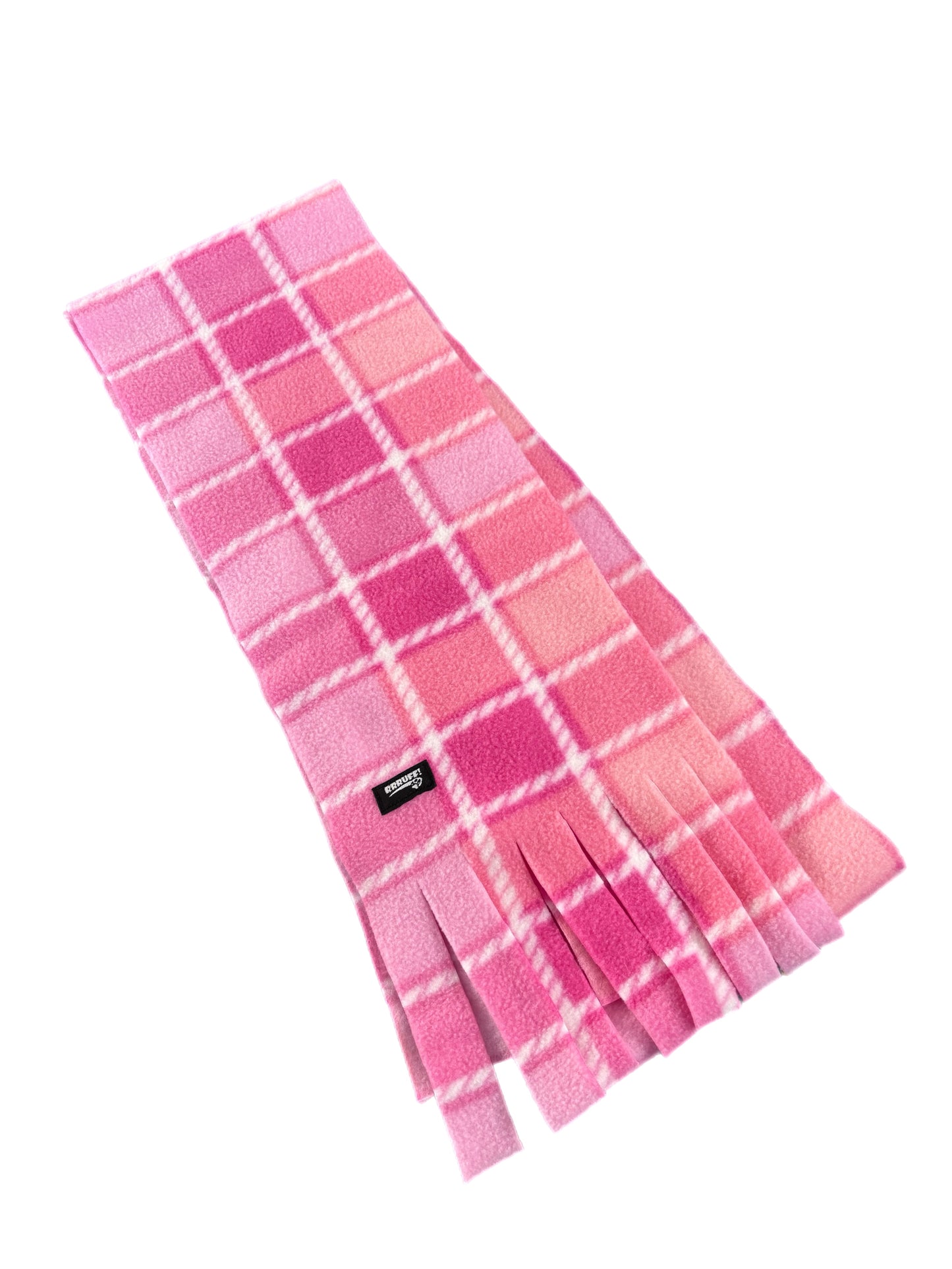 Fleecy scarf blush plaid, tradie lady or blue tartan matchy matchy lumberjack style