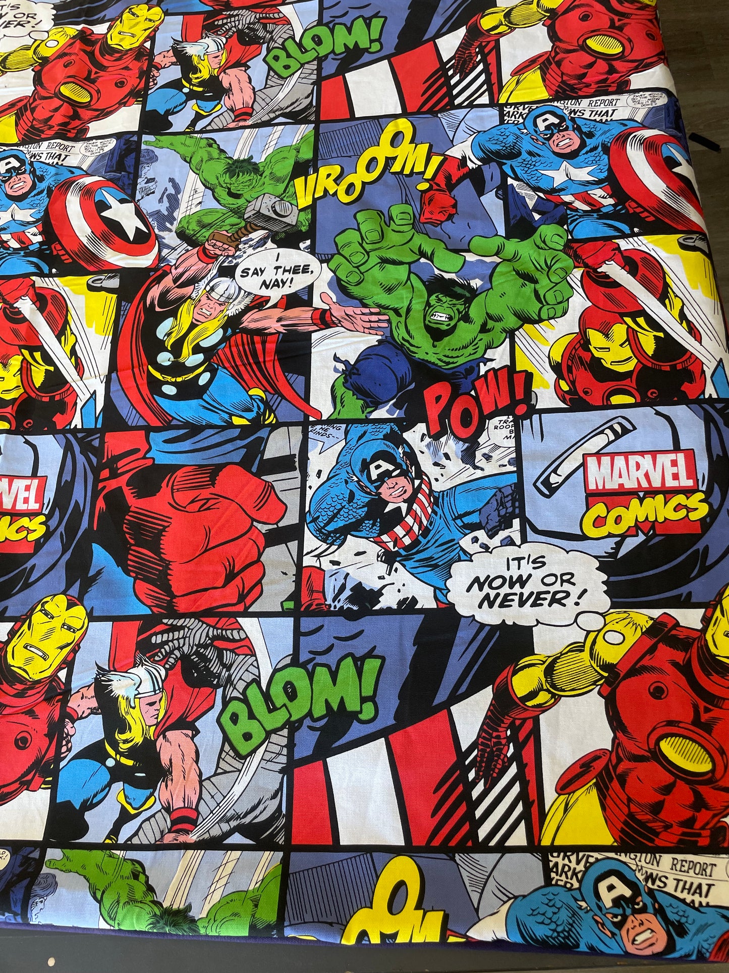 Marvel Comics design Stuff it cover only cool cotton fabric clearance