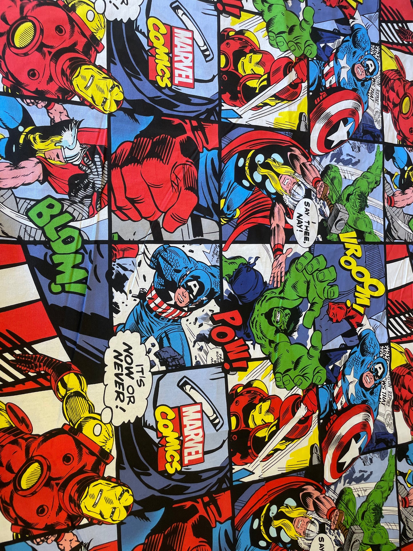 Marvel Comics design Stuff it cover only cool cotton fabric clearance