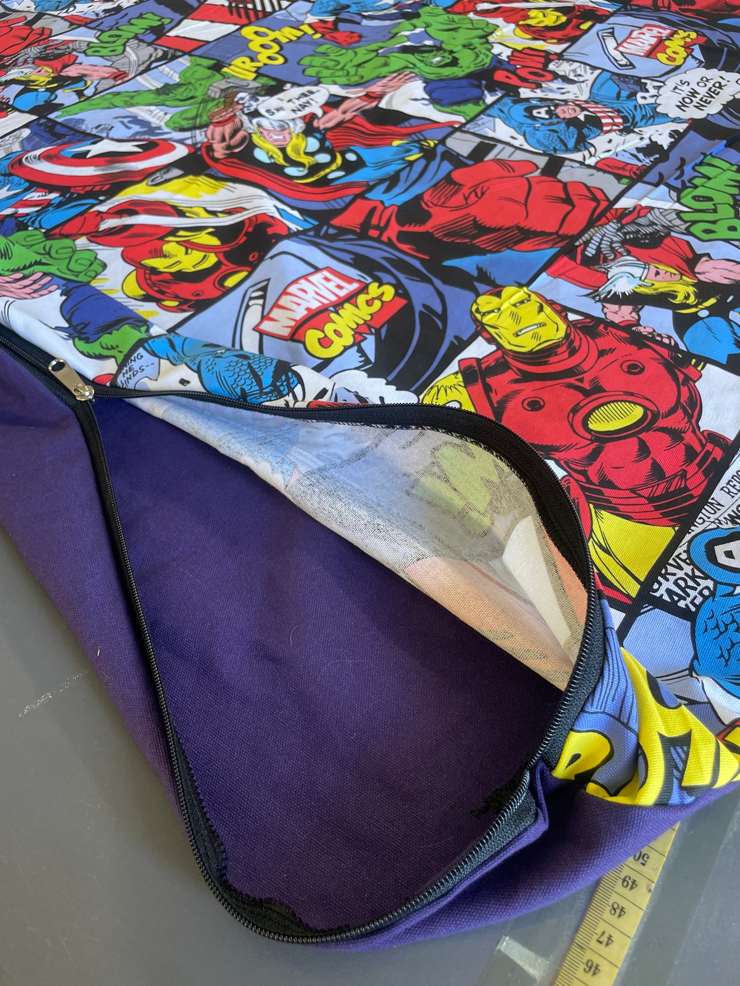 Marvel Comics design Stuff it cover only cool cotton fabric clearance