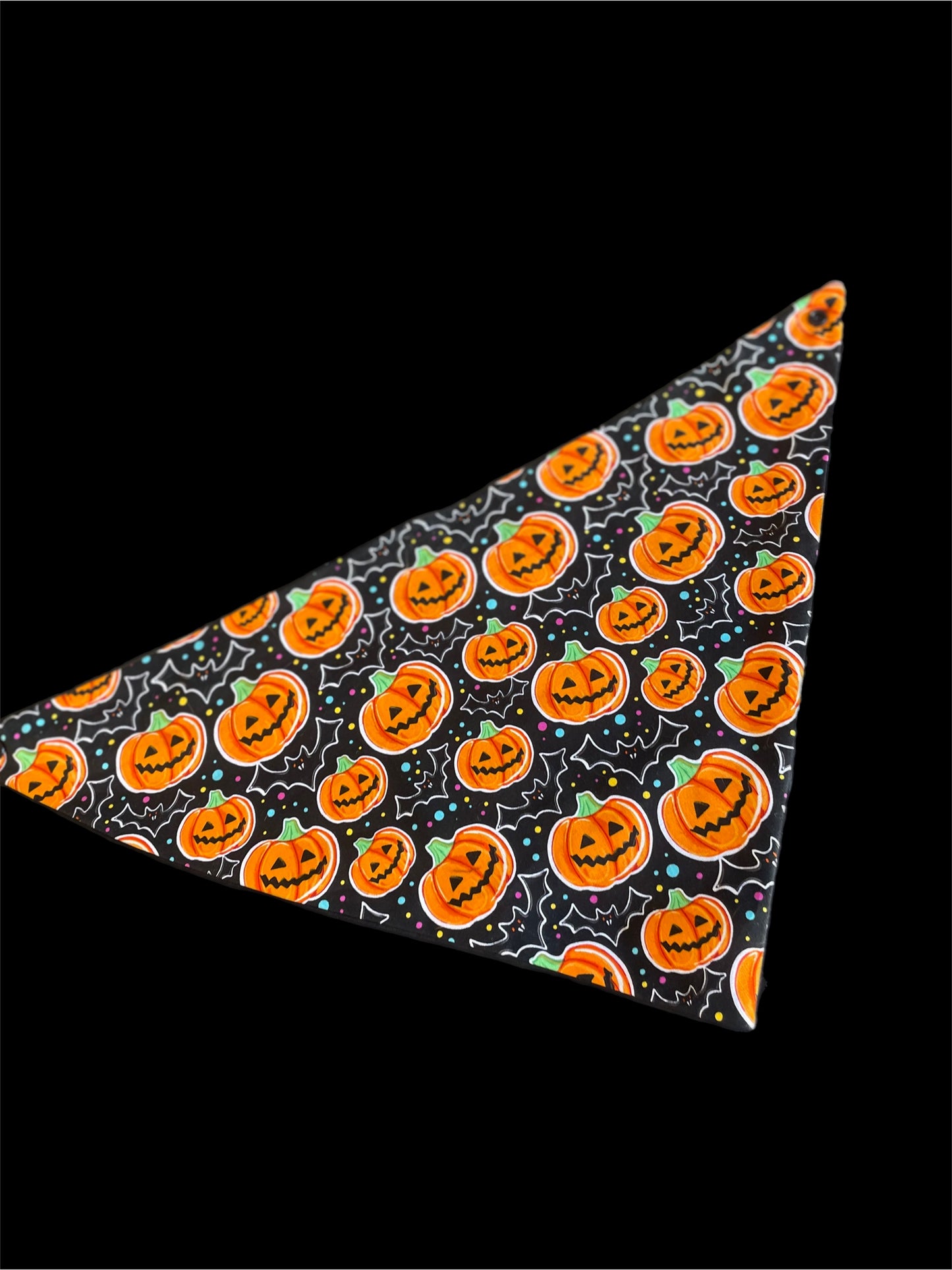 Halloween Bandana for the large dog greyhound staffy labradoodle reversible, cotton