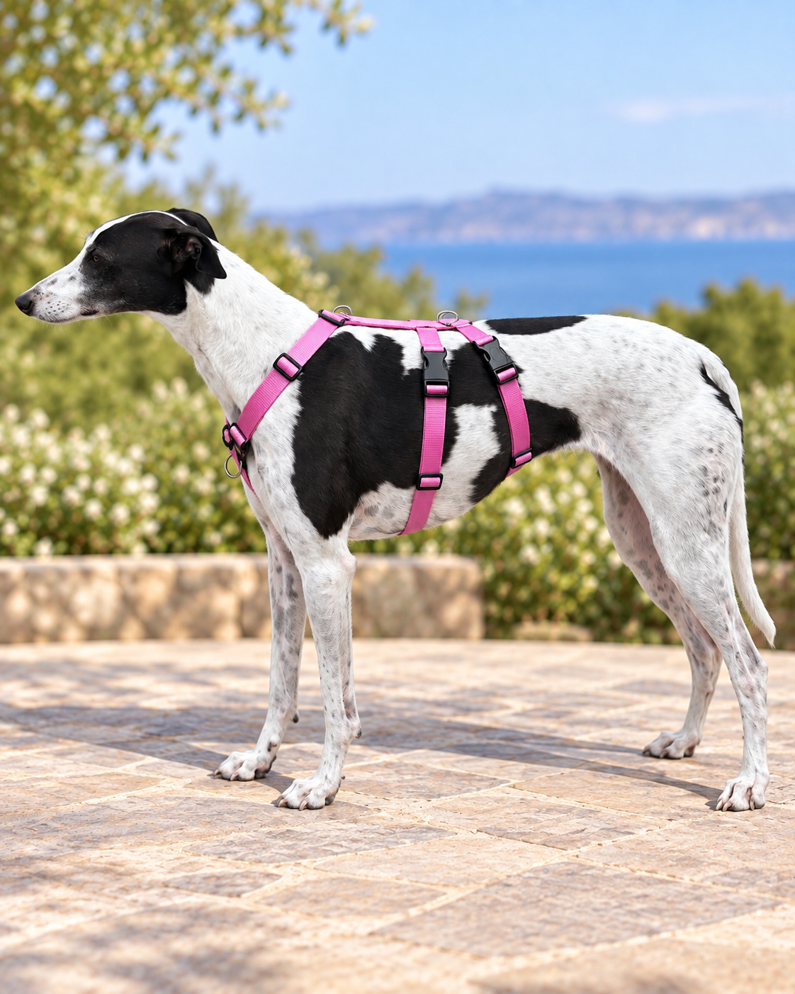 Double Dee harness for the long dogs, escape resistant design