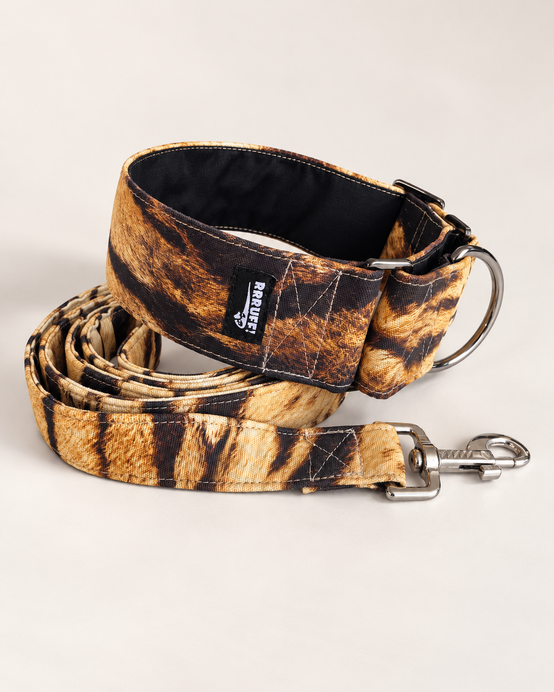 Tiger luxe martingale greyhound collar