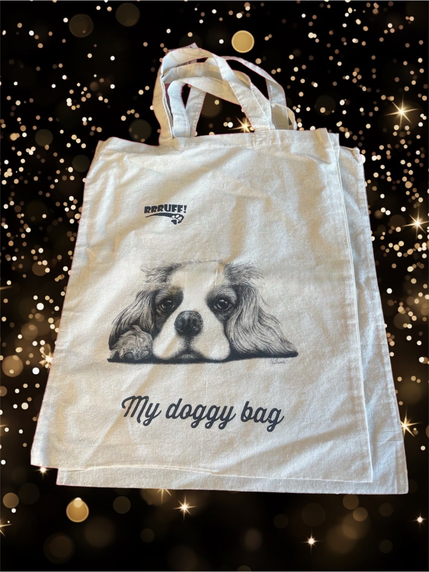 king charles cav tote bag book bag shopping bag doggy bag birthday gift