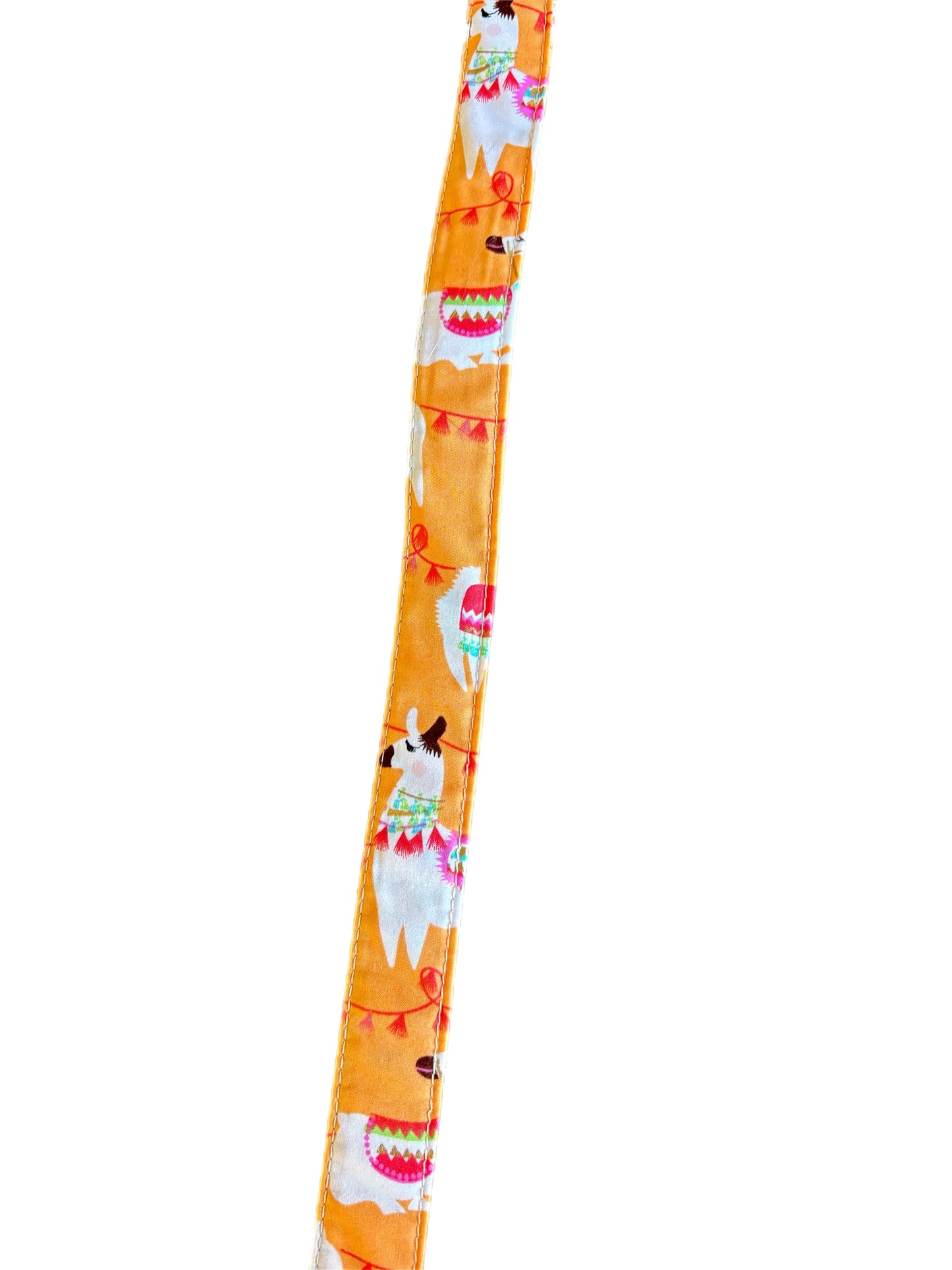 Peachy alpaca llama Wide greyhound Martingale collar  50mm width super soft