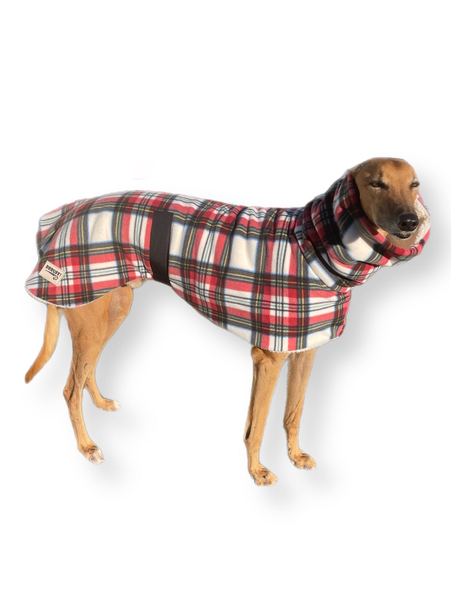 Trendsetter Lumberjack Greyhound coat in deluxe style rug flanno check polar fleece washable extra wide neck