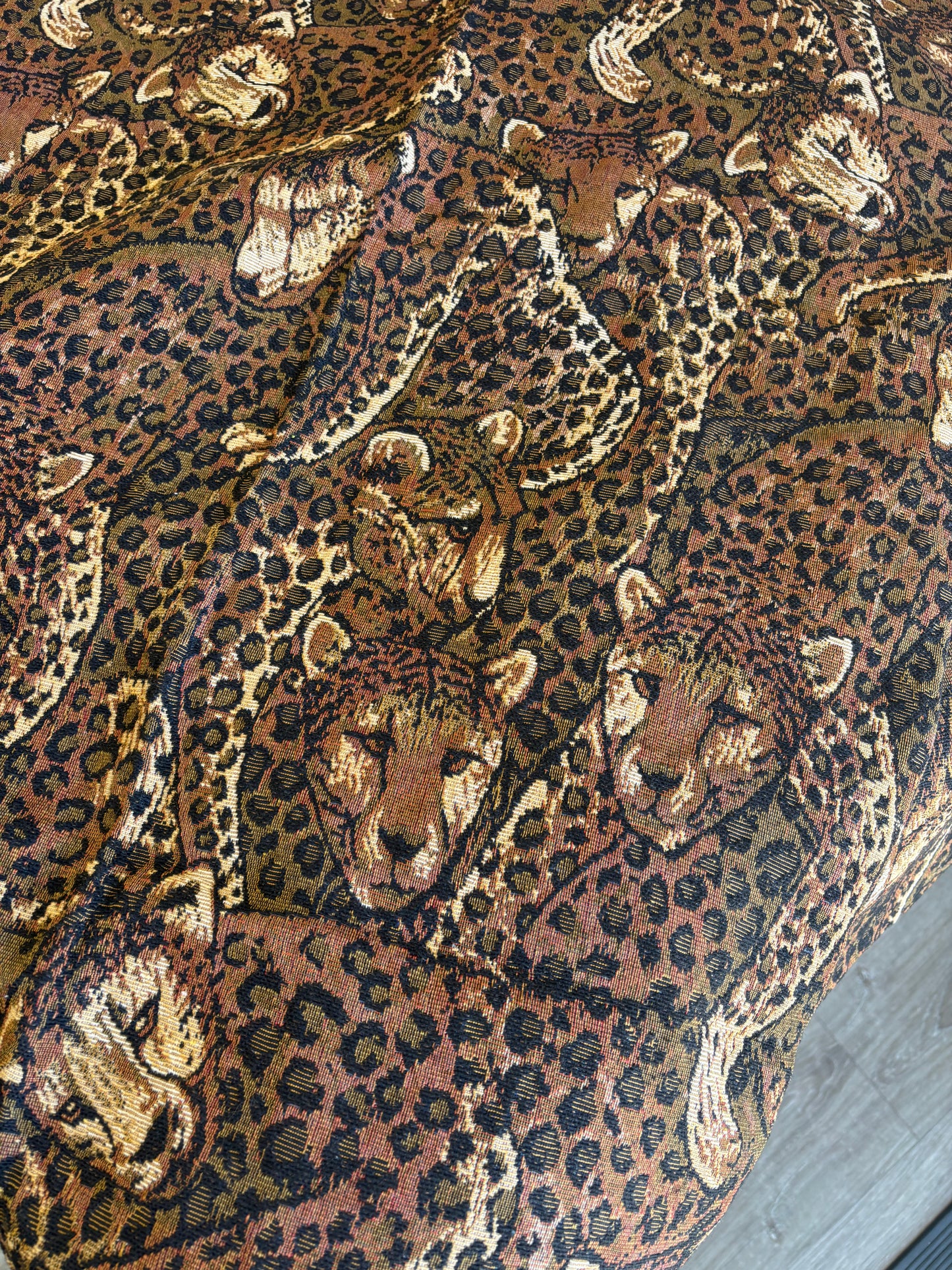 SALE! Leopard stuff it cotton tapestry furnishing fabric cover only dog bed, washable fabric, recycled dog bed, greyhound, kennel bed puppy big large