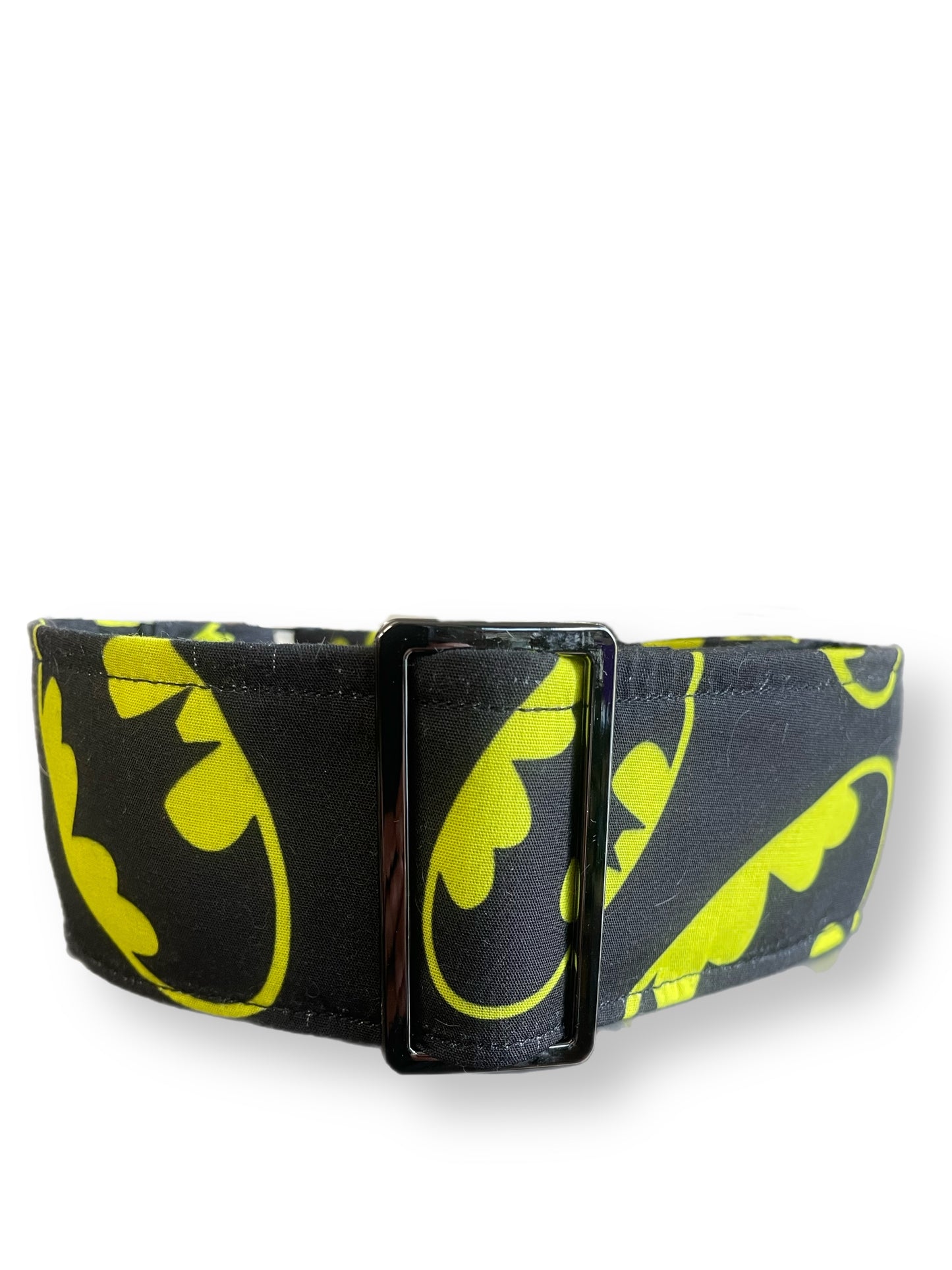 Batman Cotton blend covered greyhound Martingale collar 50mm width super soft