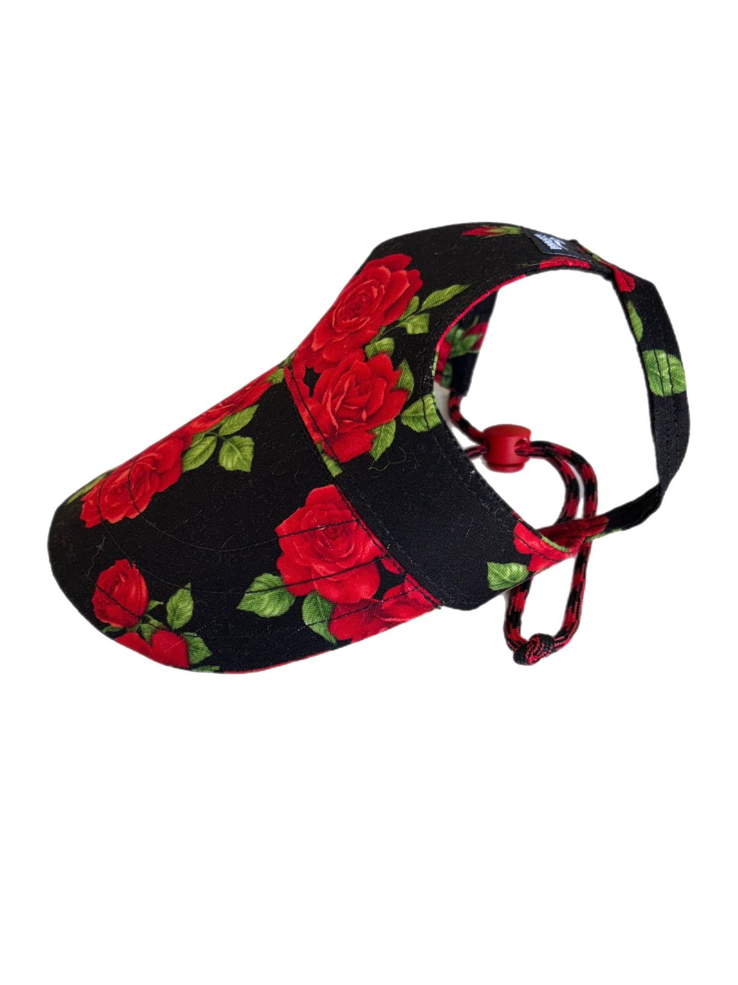Beautiful red roses on black Martingale collar greyhound 5cms super soft cotton fabric