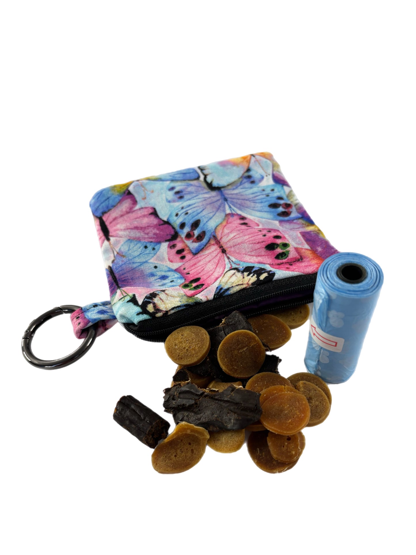 Big butterflies design in pastel colors greyhound Martingale collar cotton covered 50mm width