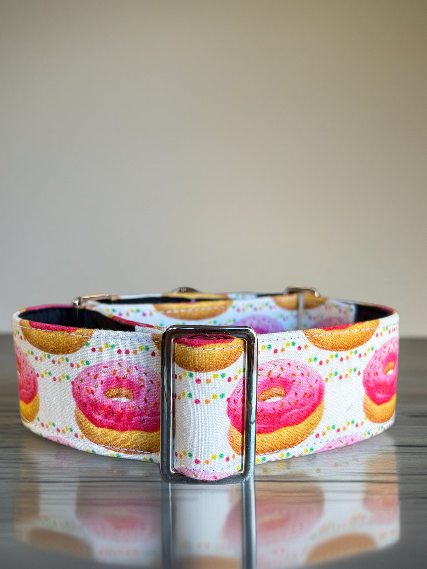 Delicious Donuts Martingale collar greyhound wide super soft cotton fabric