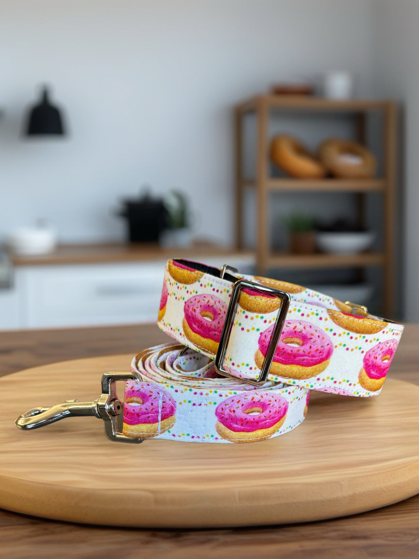 Delicious Donuts Martingale collar greyhound wide super soft cotton fabric