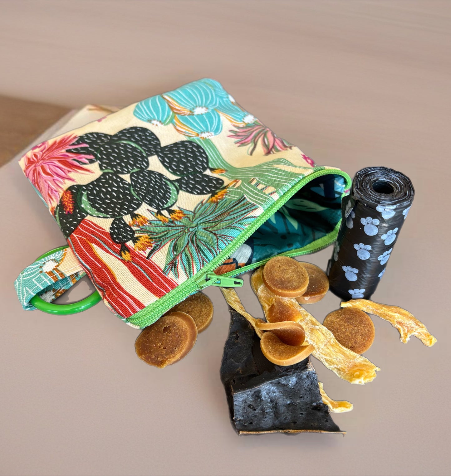 Cool cactus Greyhound Martingale collar cotton covered 50mm width super soft