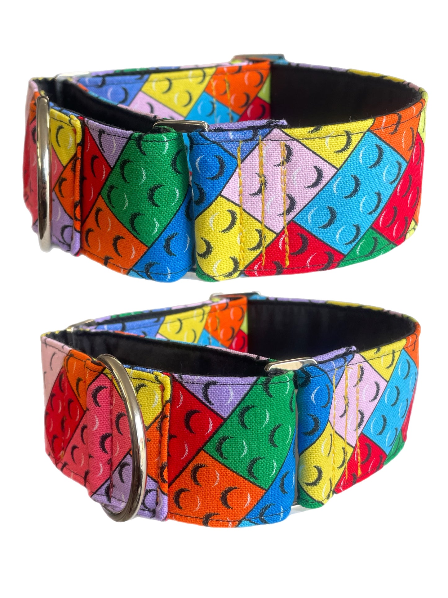 Greyhound Martingale collar cotton covered 50mm width