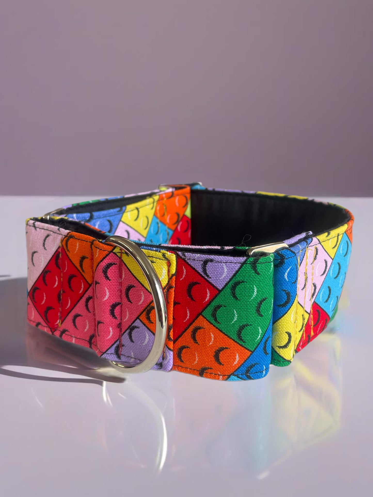 Greyhound Martingale collar cotton covered 50mm width