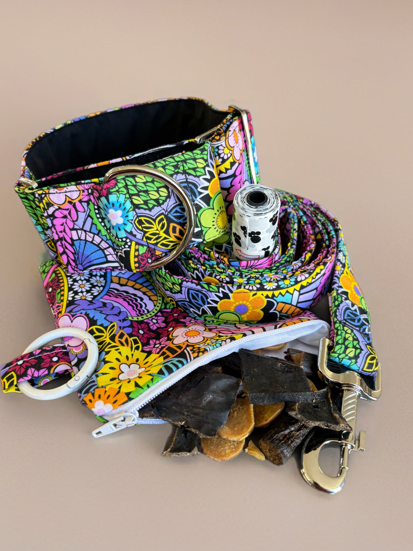 Groovy garden party Greyhound Martingale collar cotton soft