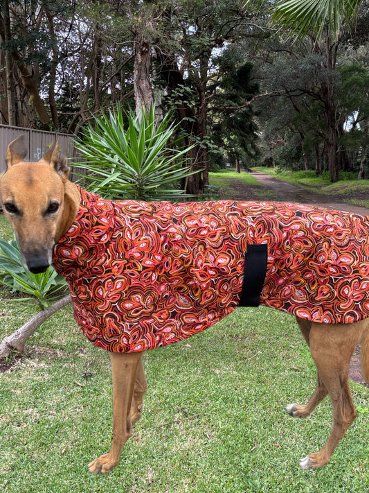 Beautiful indigenous design cotton & fleece sports