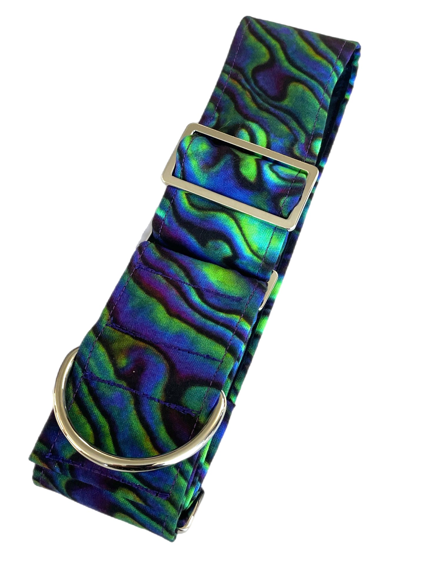 Abalone Paua shell snuggly green & purple tones fleece sports