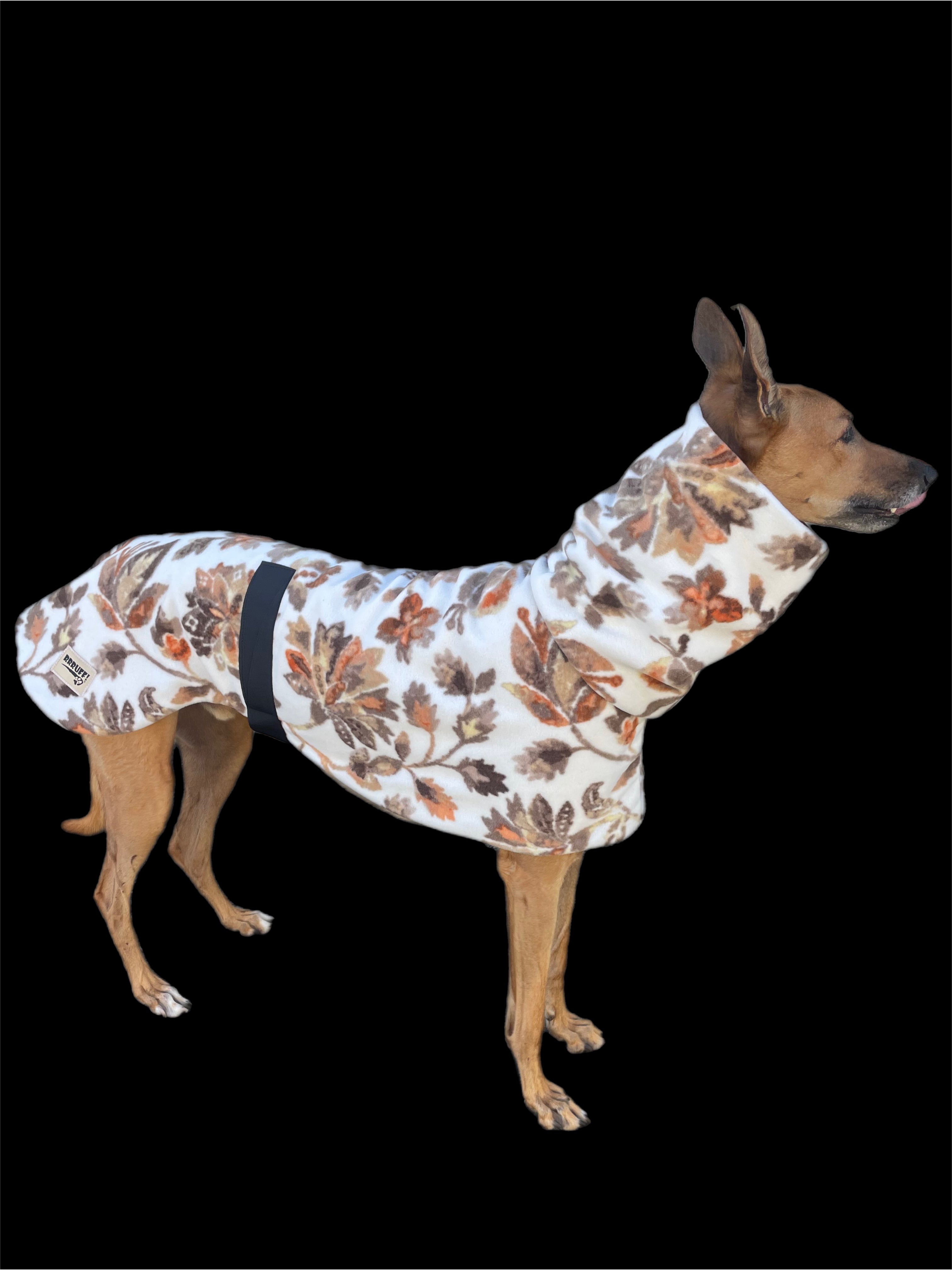 Greyhound coat deluxe style rug winter leaves polar fleece washable ex ...