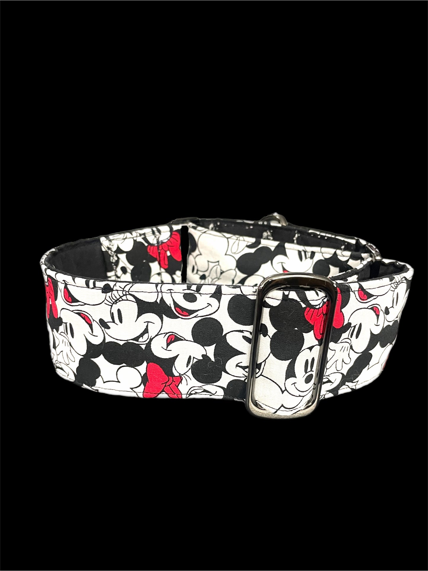 Mickey Mouse Greyhound whippet Martingale collar cotton wide super soft