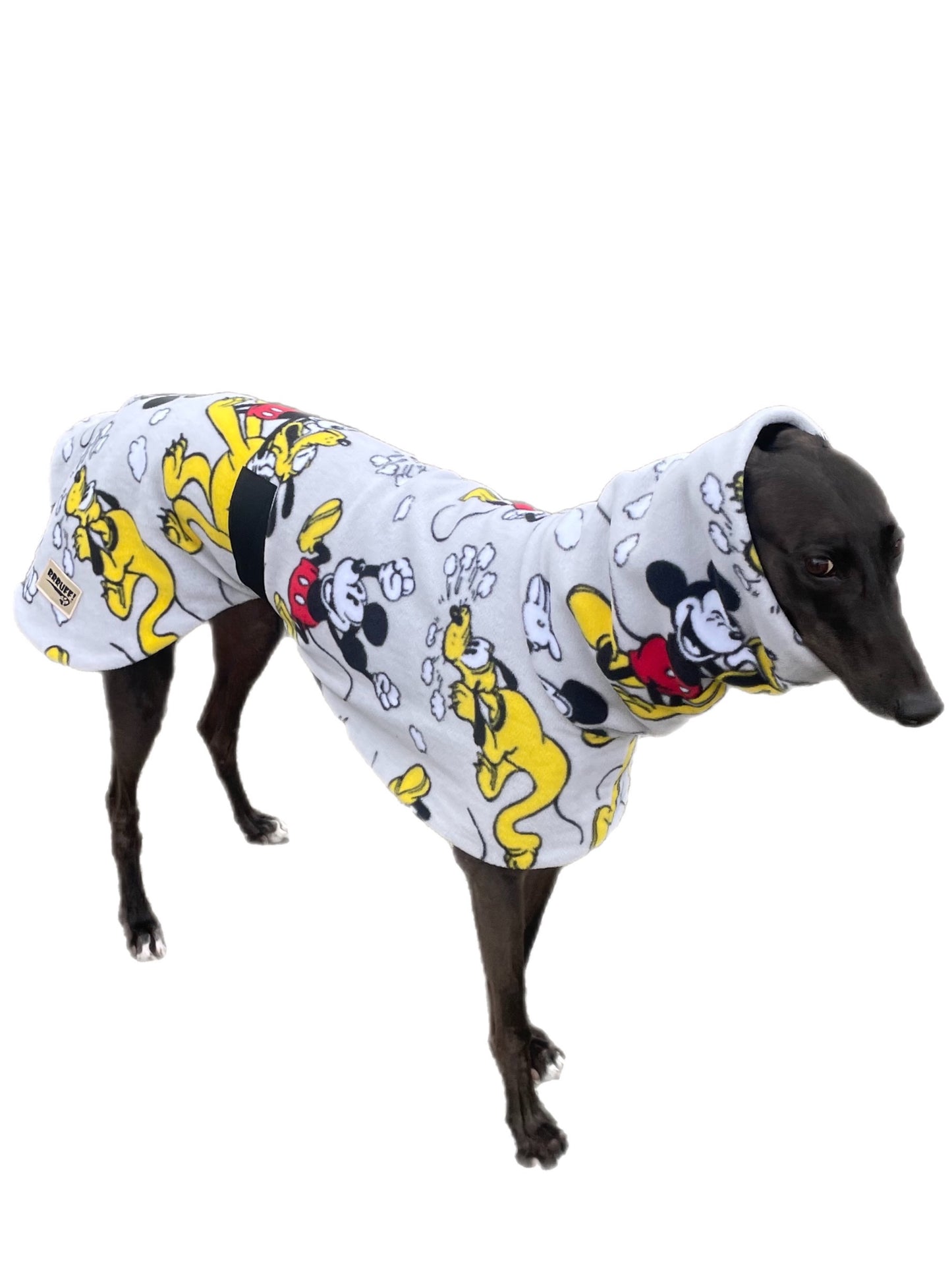 Mickey & Pluto greyhound coat deluxe style double polar fleece washable