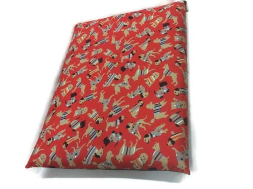 Dog Bed cover, DIY Stuff It Cotton Red Washable Removable Cover With zip