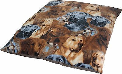 XL Supermat.  polar fleece. 100cms x 85cms. super snuggly. Washable. 'labradors'