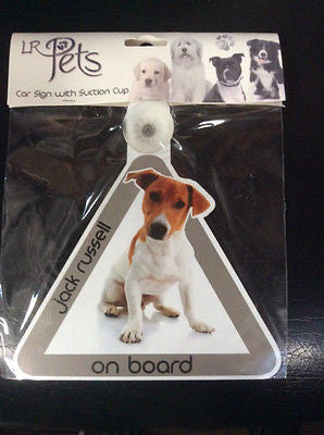 Jack Russell Car sign with suction cup